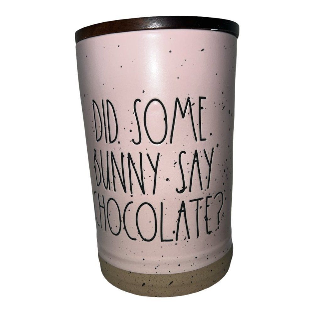 Rae Dunn speckled DID SOME BUNNY SAY CHOCOLATE?